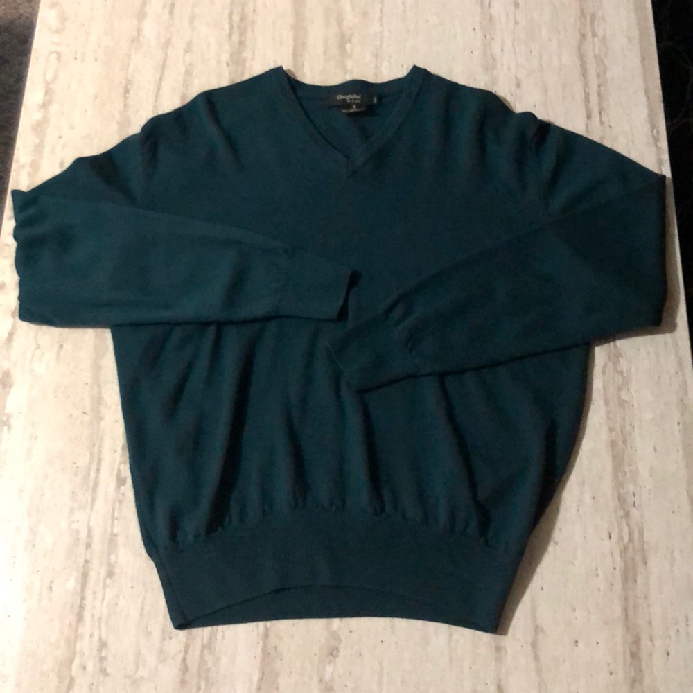 Giorgiolini | Mens Size S | Green | Marino Wool